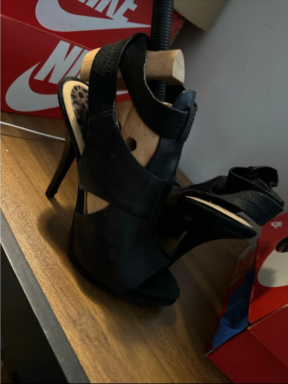 Guess Black Open-Toe High Heel Sandals